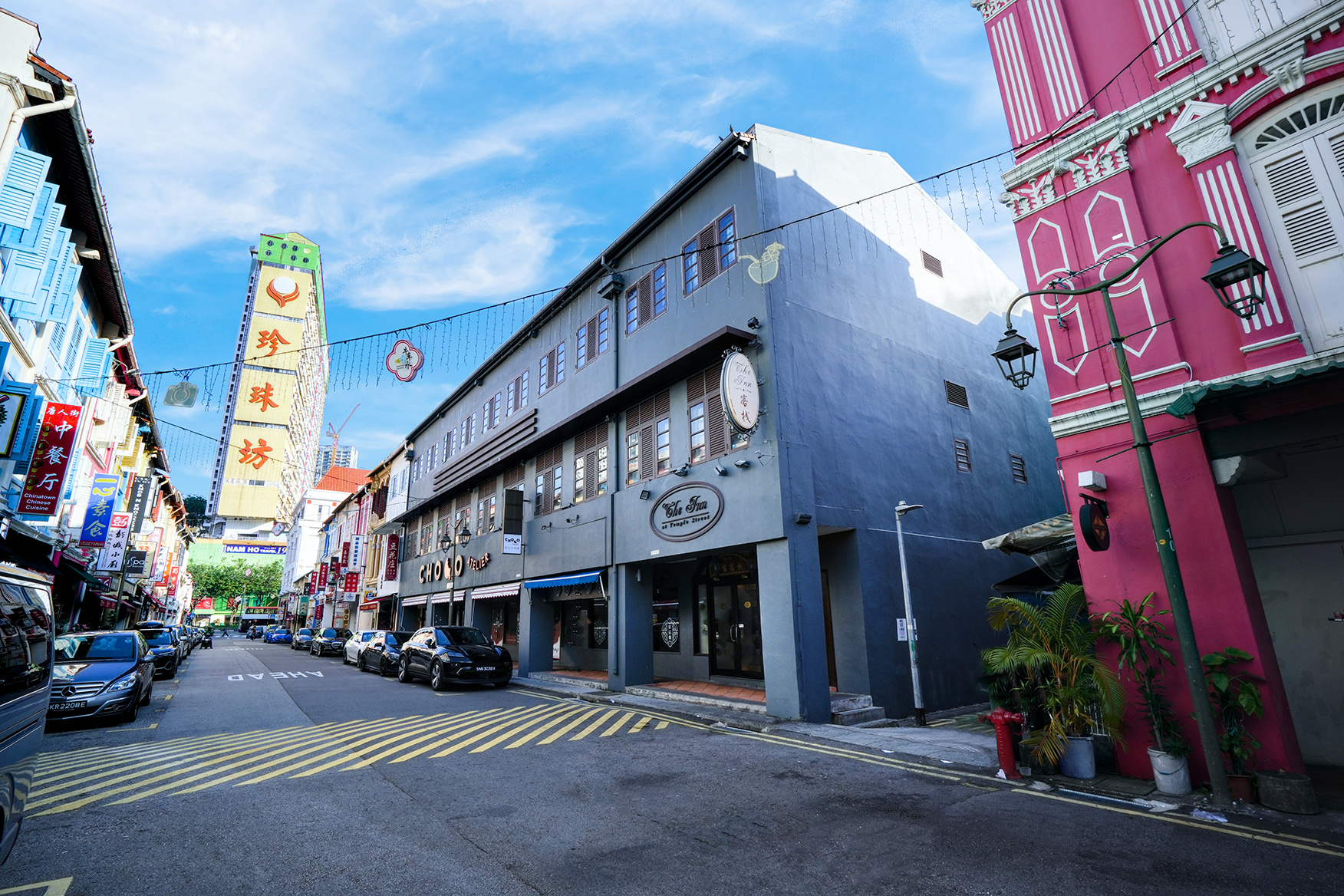 Shophouses along Temple Street