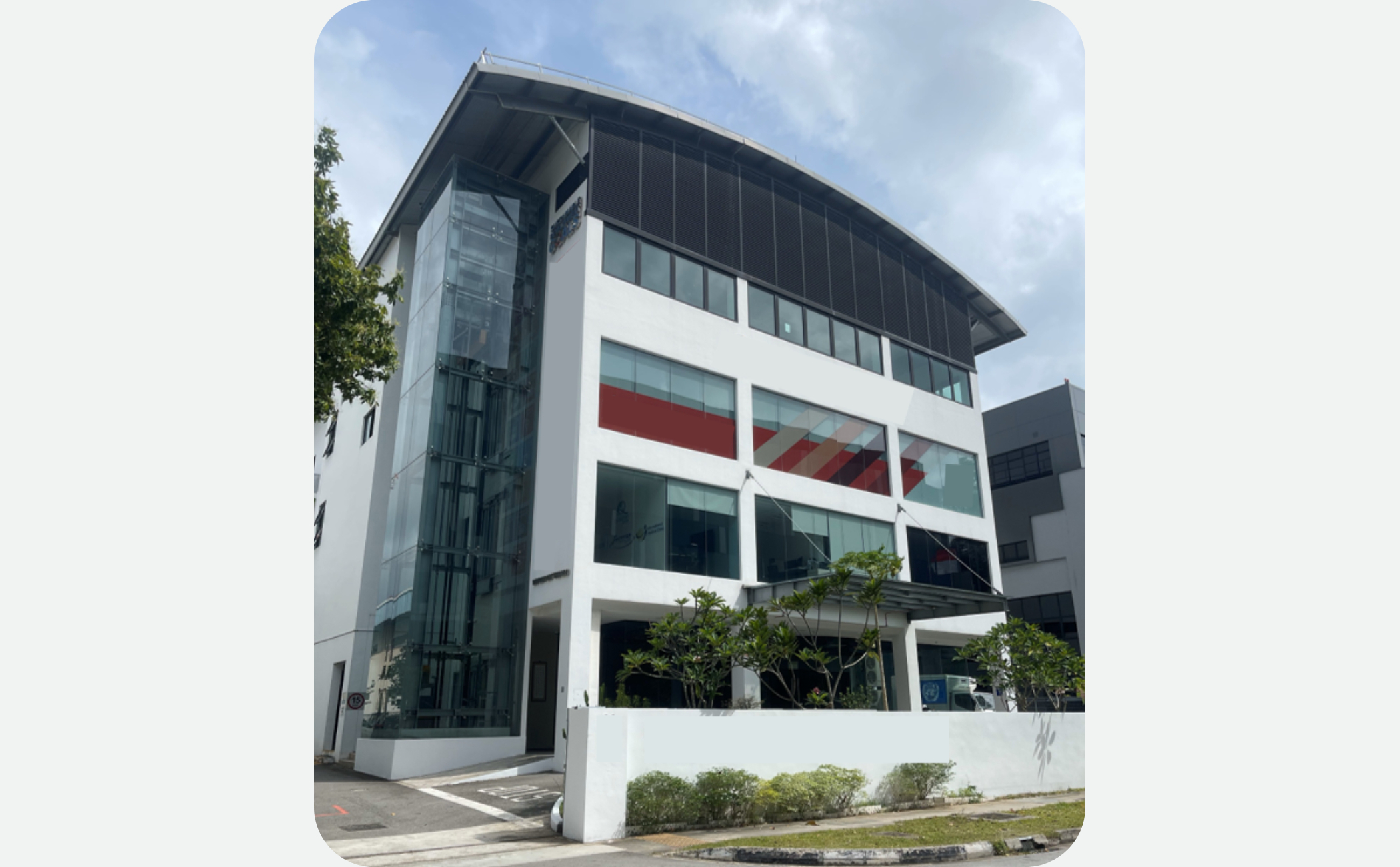Modern B1 industrial building along Ubi Road 4 for sale
